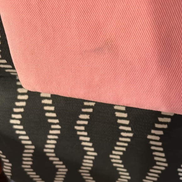 YSL Pink Canvas Tote Bag. Leather has all been repainted and sealed . - Picture 4 of 11
